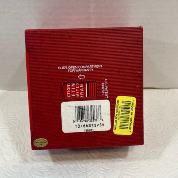 Anne Klein AK EMPTY Red Presentation Storage Watch Jewelry Box Case4"x4.25"x2.5" - Picture 9 of 16